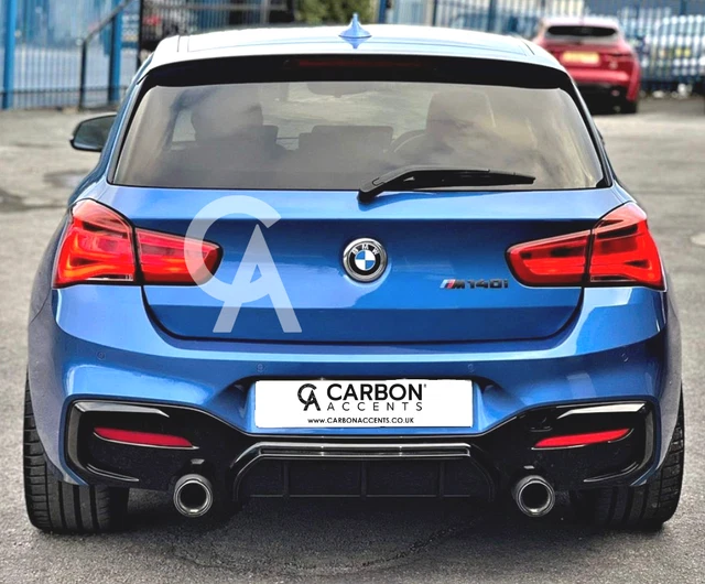 BMW F20 F21 M135i M140i Gloss Black Performance Style Diffuser Rear ...