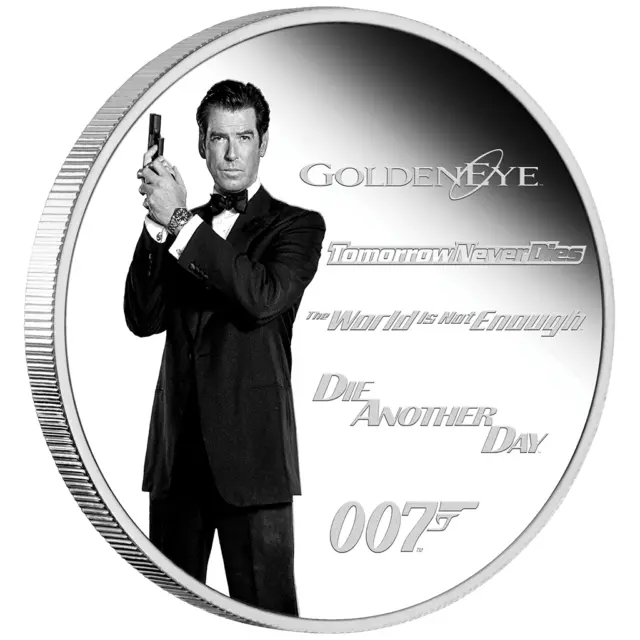 Silbermünze James Bond™ Legacy Serie Pierce Brosnan (4.) 2024 - Tuvalu - 1 Oz PP