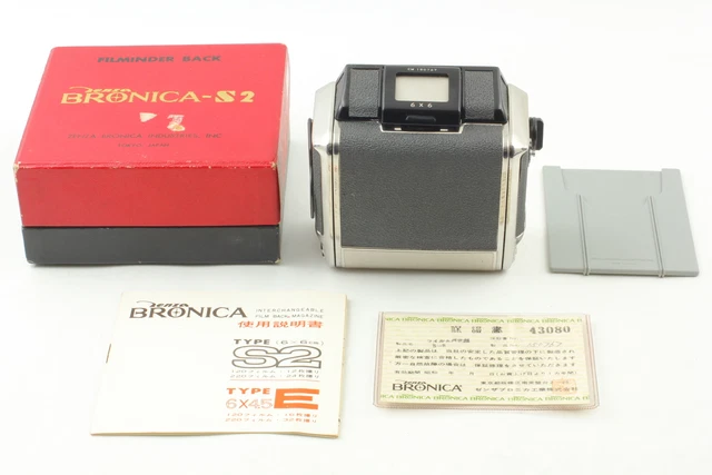 BOXED! [MINT]  Zenza Bronica Film Back Magazine Holder S2 6x6 120 220 From JAPAN