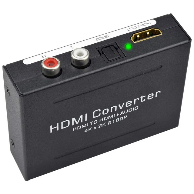 Estrattore Audio HDMI Verso SPDIF E RCA | Convertitore 4K 60Hz Con Alimentazione Inclusa | Ideale Per TV, Soundbar E Sistemi Audio Esterni - Foto 10