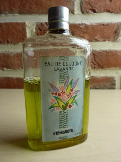 Ancien Flacon Parfum Eau De Cologne Lavande De Tranoy 70°