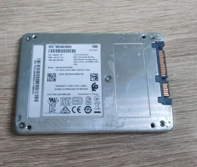 Intel 128GB SSD Festplatte mit Windows 10 Pro!