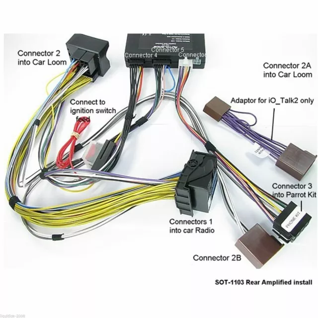 Autoleads SOT-1103 Parrot Phone Kit Adaptor Lead Audi Half & Full Bose Amplified