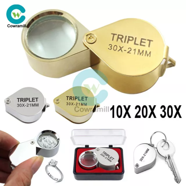 10X 20X 30X Eye Loupe Magnifier Jewelry Magnifying Glass Jewelers Magnifier Loop