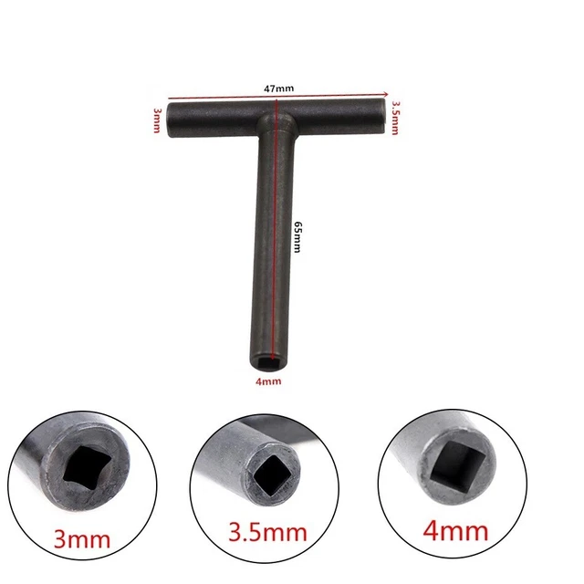 2022 Nueva llave en T gris hexágono reparación de metal gris llave en T