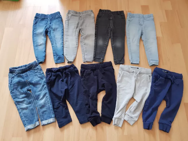 Baby Kleidung Set 9 Teile Jeans Hosen Jogginghosen Gr. 80 - 86