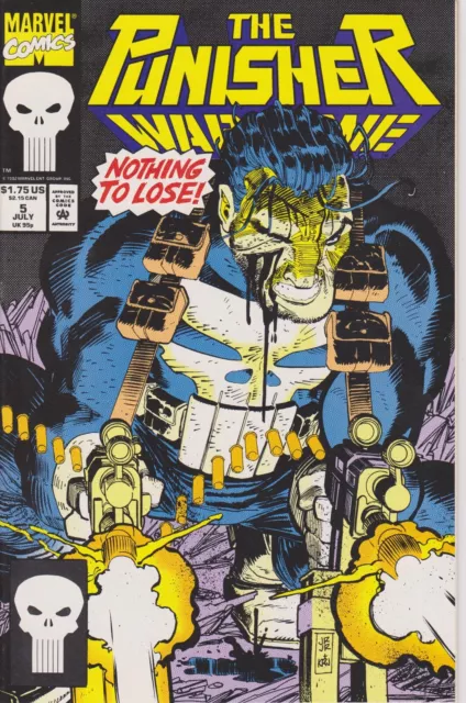 Punisher War Zone Issue #5 Comic Book. Direct Edition. Marvel 1992