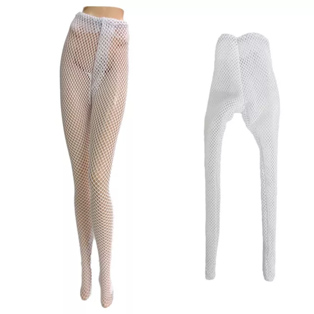 Doll Stocking Mini Tights Elastic Legging White Bottoms Sock For 1/6 Barbie Toys