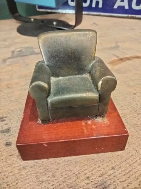 ancien fauteuil club bronze de mohon