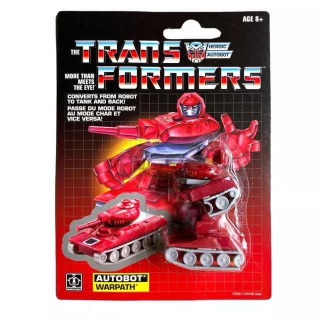 IN USA Transformers G1 Warpath Autobot Walmart Vintage Style Reissue Minibot