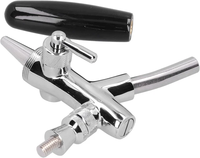 Rubinetto Birra Spillatore Birra Professionale Regolabile - Cromato, Filettatura G5/8, Per Home Bar Erogatore Acqua Rubinetto Acciaio Inox