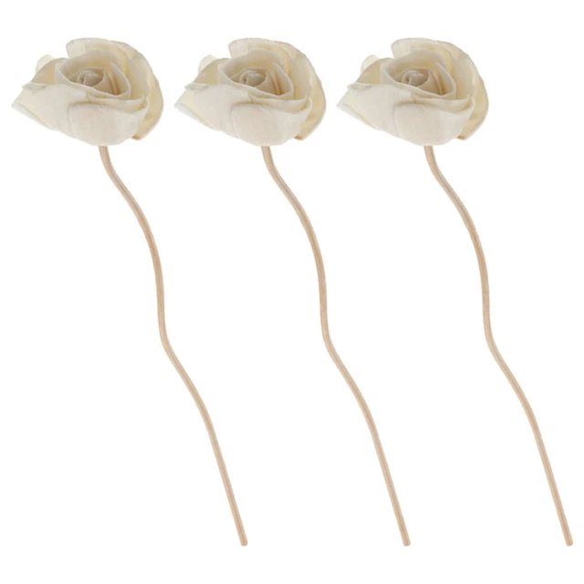 3 piezas difusor de cañas de flores - palos difusor de relleno difusor de aceite esencial