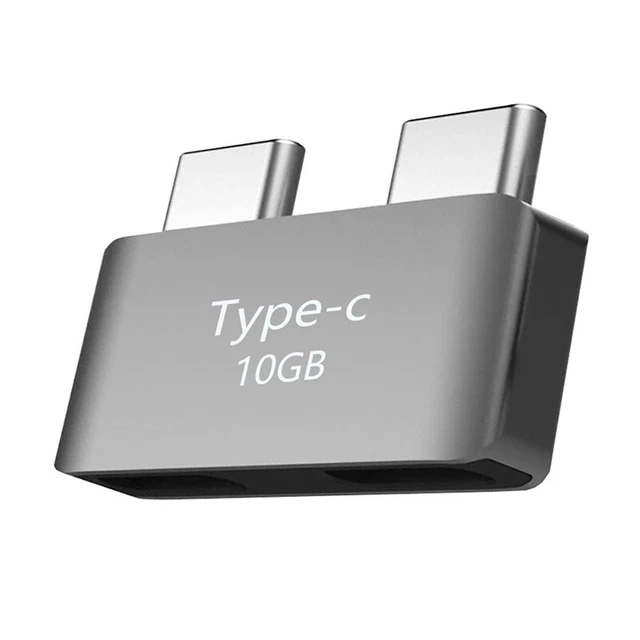 DUAL TYPE-C EXTENDER Thunderbolt 3 Female to Male Expansion Adapter ...
