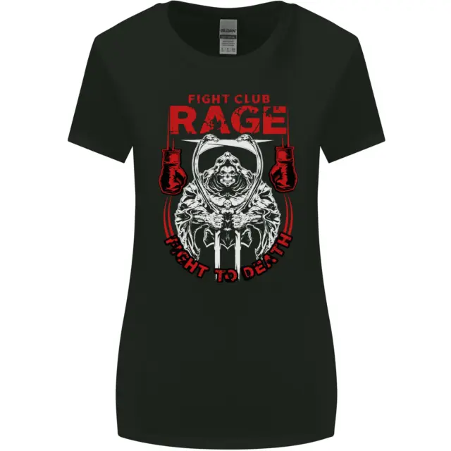 T-shirt donna taglio più largo Fight Rage MMA arti marziali miste muay thai