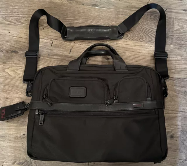 TUMI ALPHA BALLISTIC Nylon Expandable Organizer Laptop Briefcase Bag ...