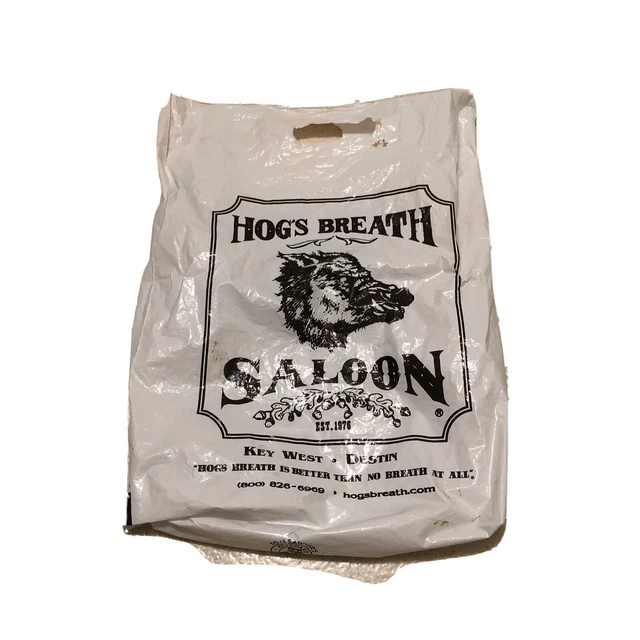 Hogs Breath Saloon Key West Florida Plastic Check-Out Bag