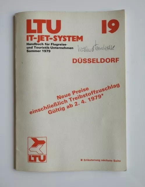 Flugplan LTU 1979 Timetable