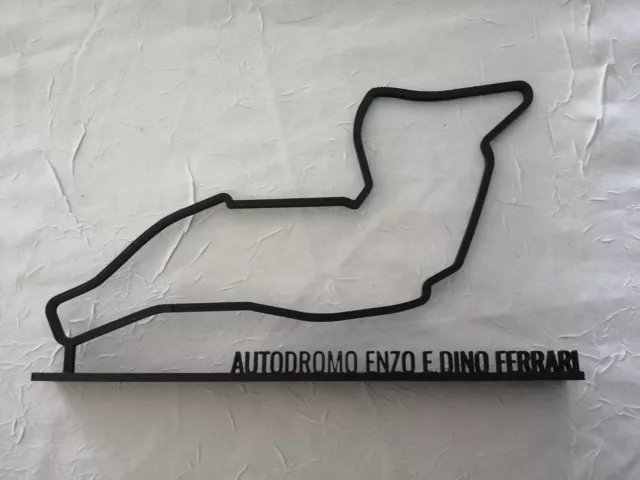 Circuit Grand prix Italie Imola Enzo et Dino Ferrari sur socle impression 3D
