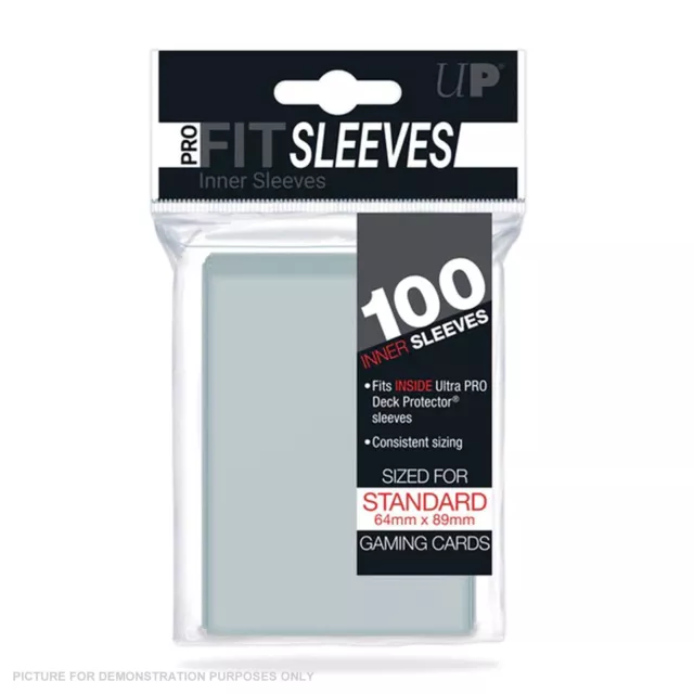 Ultra Pro Deck Protector PRO-FIT Sleeves - Standard 100ct Clear - TOP LOAD