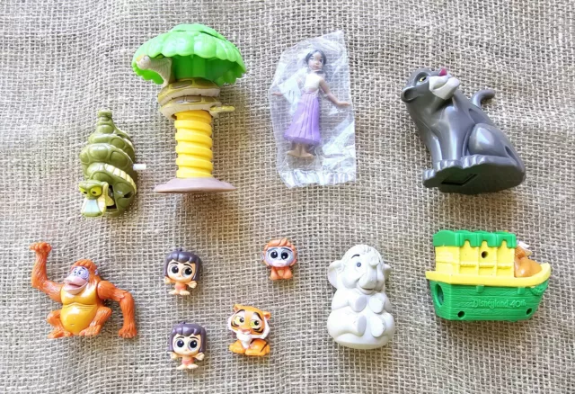 Walt Disneys Vintage 1990s  Jungle Book Toy Figures Lot Of 11