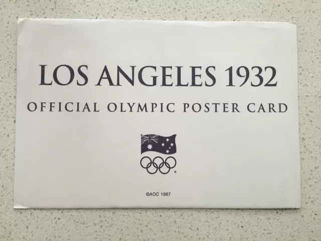 Fantastic 1932 Los Angeles Olympics Postcard - Others Years Available From Aust. 2