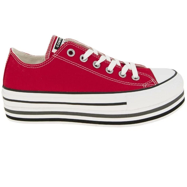 Converse platform donna rosso on sale