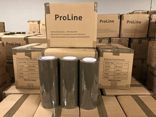 Heavy Duty Shipping Packing Box Tape Adhesive, Premium Brown Carton 6 Rolls