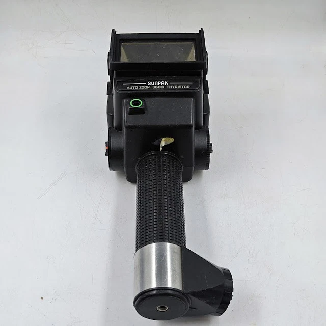Flash Sunpak Auto Zoom 3600 Thyristor + Remote Sensor MX-5 - Vintage