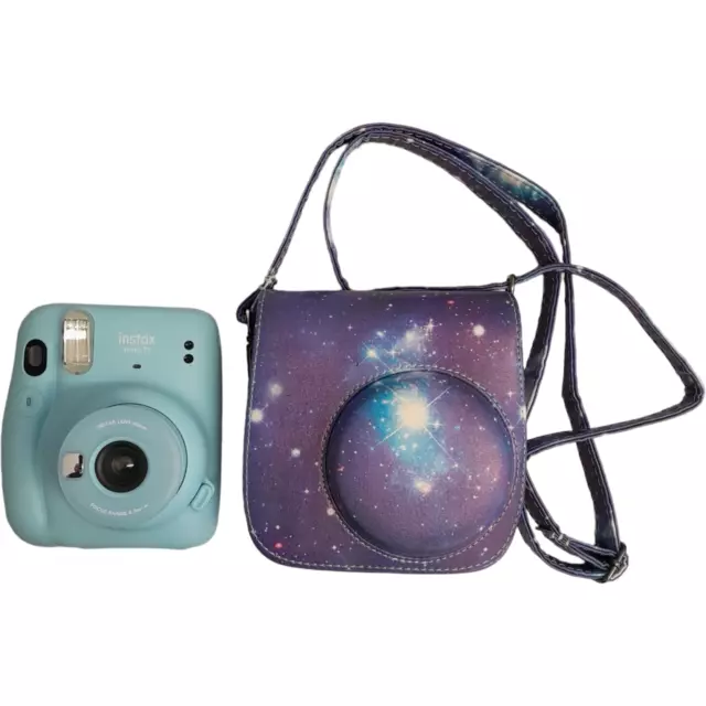Fujifilm Instax Mini 11 Instant Camera - Blue With Carry Case