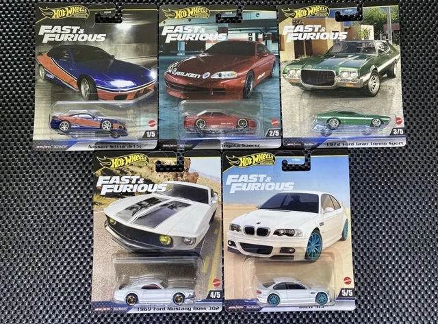 Hot Wheels F1 Set Hot Wheels Premium Fast & Furious 2024 - 5 Auto In Scatola Collezionabile, Scala 1:64 Set 5 Auto HNW46 - Foto 10