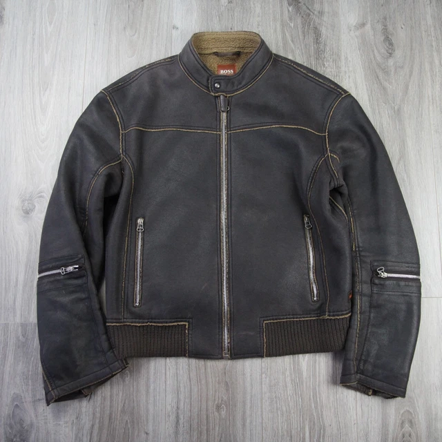 ジャケット・アウター Vintage hugo boss gimmick flight jacket VINTAGE HUGO BOSS Zip Up Wind Jacket Size XL | eBay