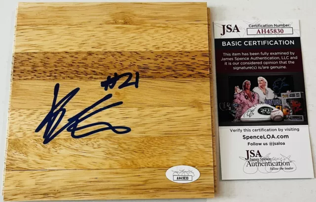 Karter Knox Signed 6X6 Parquet Floorboard Nba Basketball Overtime Elite Jsa Coa