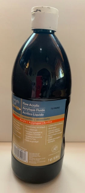 Artist's Loft Flow Acrylic - Black - Paint 1QT/33 Fl Oz W/Out Pump
