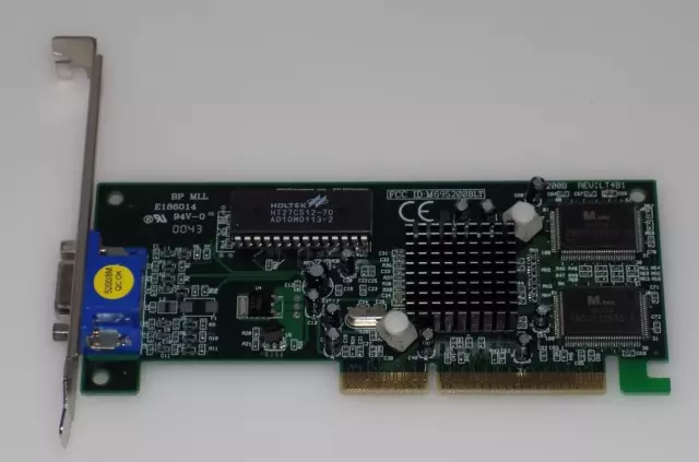 NVIDIA SP5200B REV:LT4B1 8MB AGP VGA VIDEO CARD, e-TNT2 VANTA LT 008-A2-NV07-K1