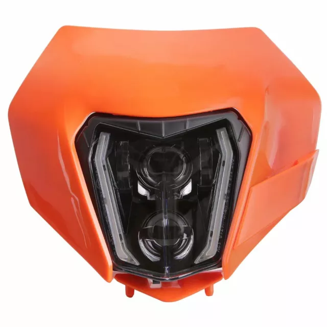 LED HEADLIGHT WITH mask for KTM 690 SMC/ R 19-21 MK4 orange £128.65 -  PicClick UK