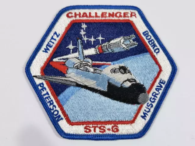 U.S. NASA, Patch, Space Shuttle Mission STS-6 Challenger OV-099, "Weitz Bobko Pe