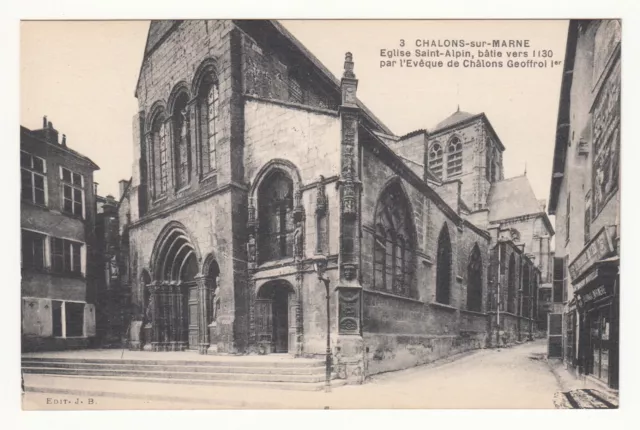 *** CHALONS-sur-MARNE (Marne)_ Church of Saint-Alpin *** SD - CPA 2021