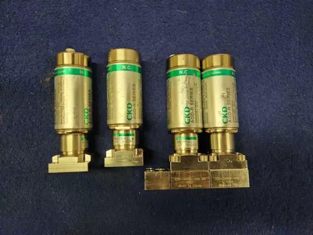 Lot of 4 CKD  MAGD-11R-AT2-C01 Pneumatic Diaphragm Valve NC Air 1/8" AGD-R