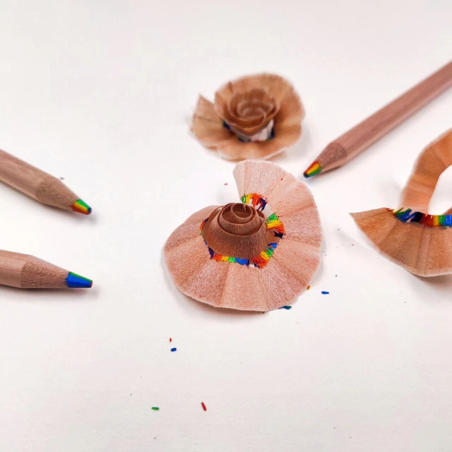1PC 7 Colors Gradient Multicolored Rainbow Pencils For Art Drawing Sketching J2