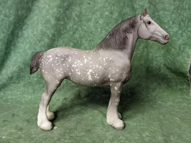 RARE Breyer 1987 ** CLYDESDALE MARE - Light Dapple Grey**  only 1100 made