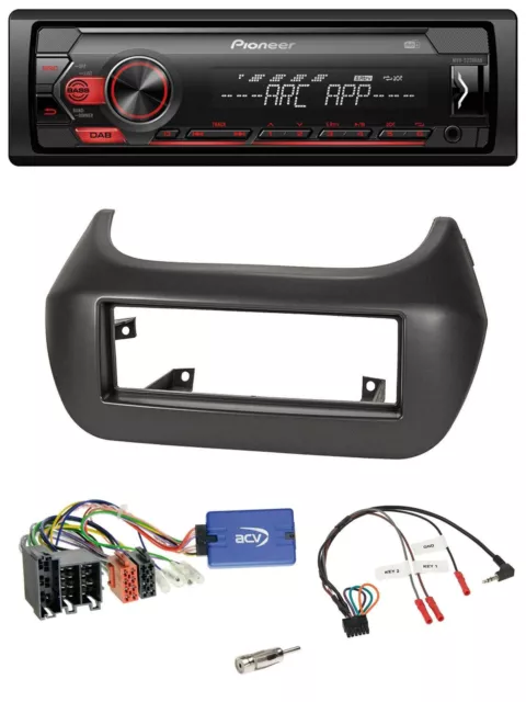 Pioneer DAB 1DIN MP3 Lenkrad USB Autoradio für Fiat Fiorino Citroen Nemo Peugeot
