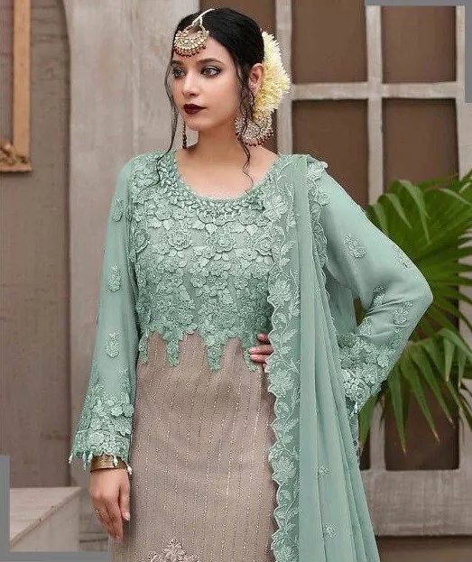 Salwar Kameez Suit Indian Bollywood Designer Wear Pakistani Party Wedding Dress 3