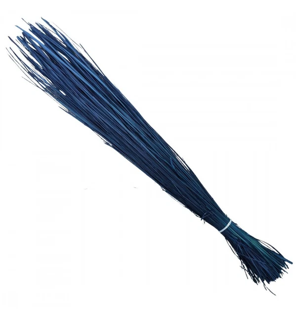 Grand Bouquet d'Herbes Séchées 100cm - Coloris Bleu