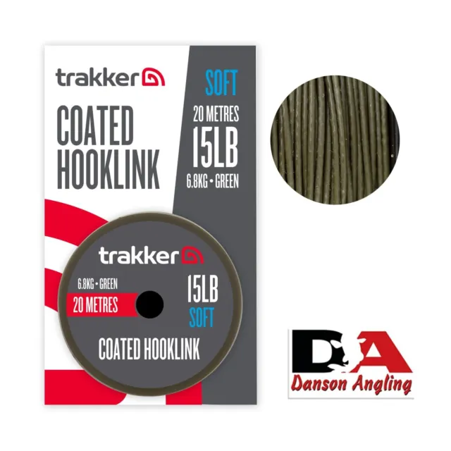 Trakker Coated Braid Hooklink Soft NEW Carp Fishing Hooklink