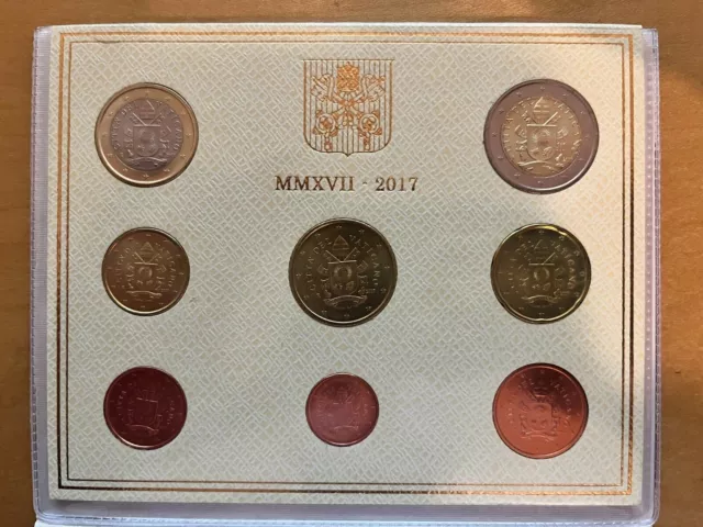 Vatikan Kursmünzensatz KMS 2017 im Blister