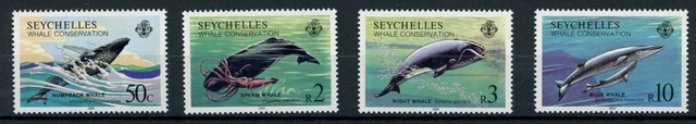 Seychellen 571-574 postfrisch Wale #IN033