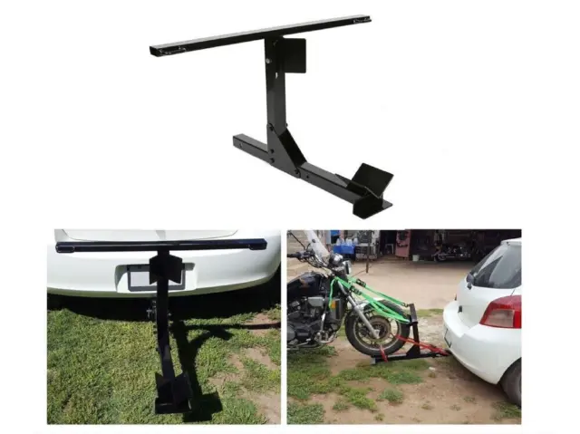 2'' Receiver Adapter Hitch Rack Carrier Motorcycle Durable Tow Dolly Hauler New