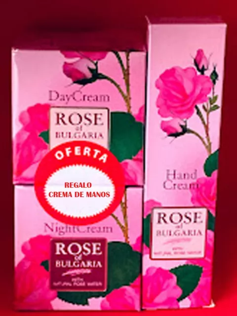 Promo Cremas Día y Noche Rosa de Bulgaria - Regalo crema de manos