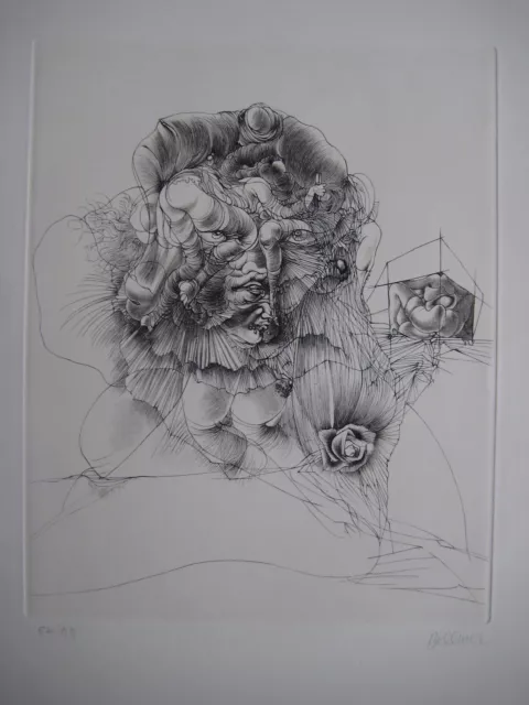 Bellmer Hans Gravure 1971 Signée Au Crayon Num/99 Handsigned Numb/99 Etching