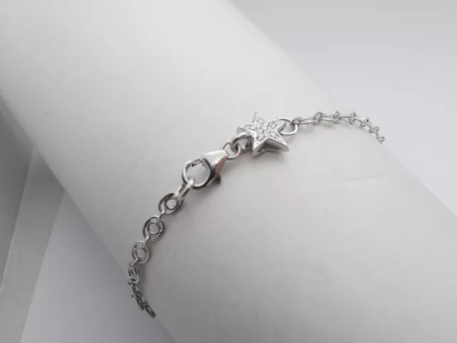 Braccialetto in Oro Bianco 18 Kt con Diamanti taglio Brillante - Bracciale 2